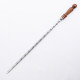 Stainless skewer 670*12*3 mm with wooden handle в Ижевске
