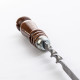 Stainless skewer 620*12*3 mm with wooden handle в Ижевске